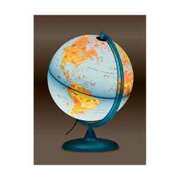 Mappamondo Illustrato Tecnodidattica Safari 25 cm con Luce
