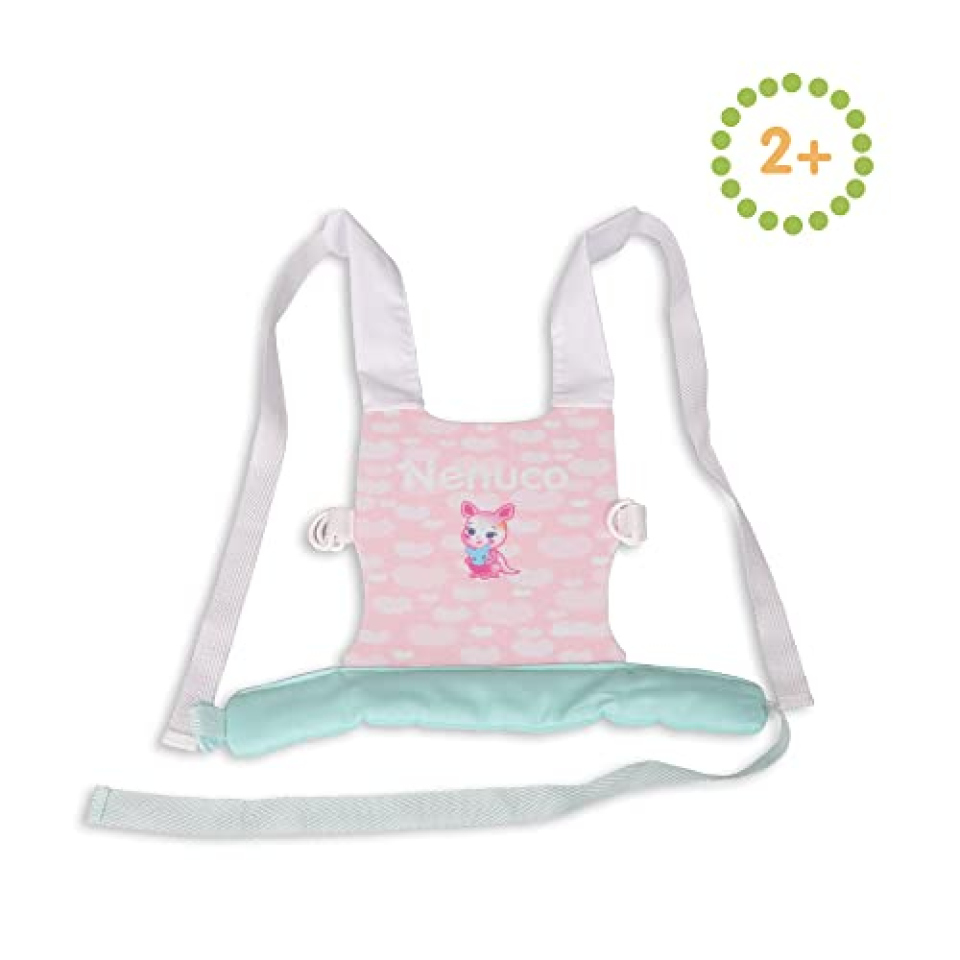 Marsupio Nenuco Rosa e Verde per Bambole 35-42 cm