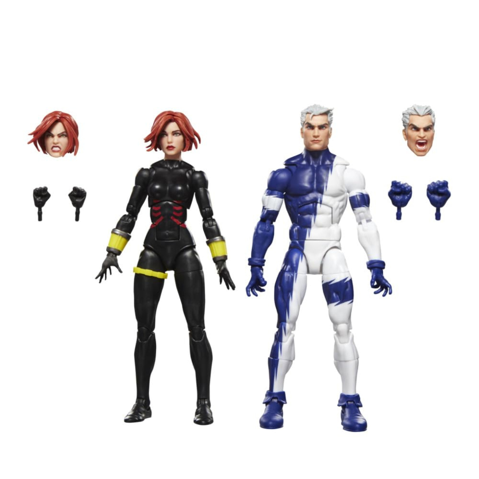 Marvel Legends action figure Black Widow e Quicksilver