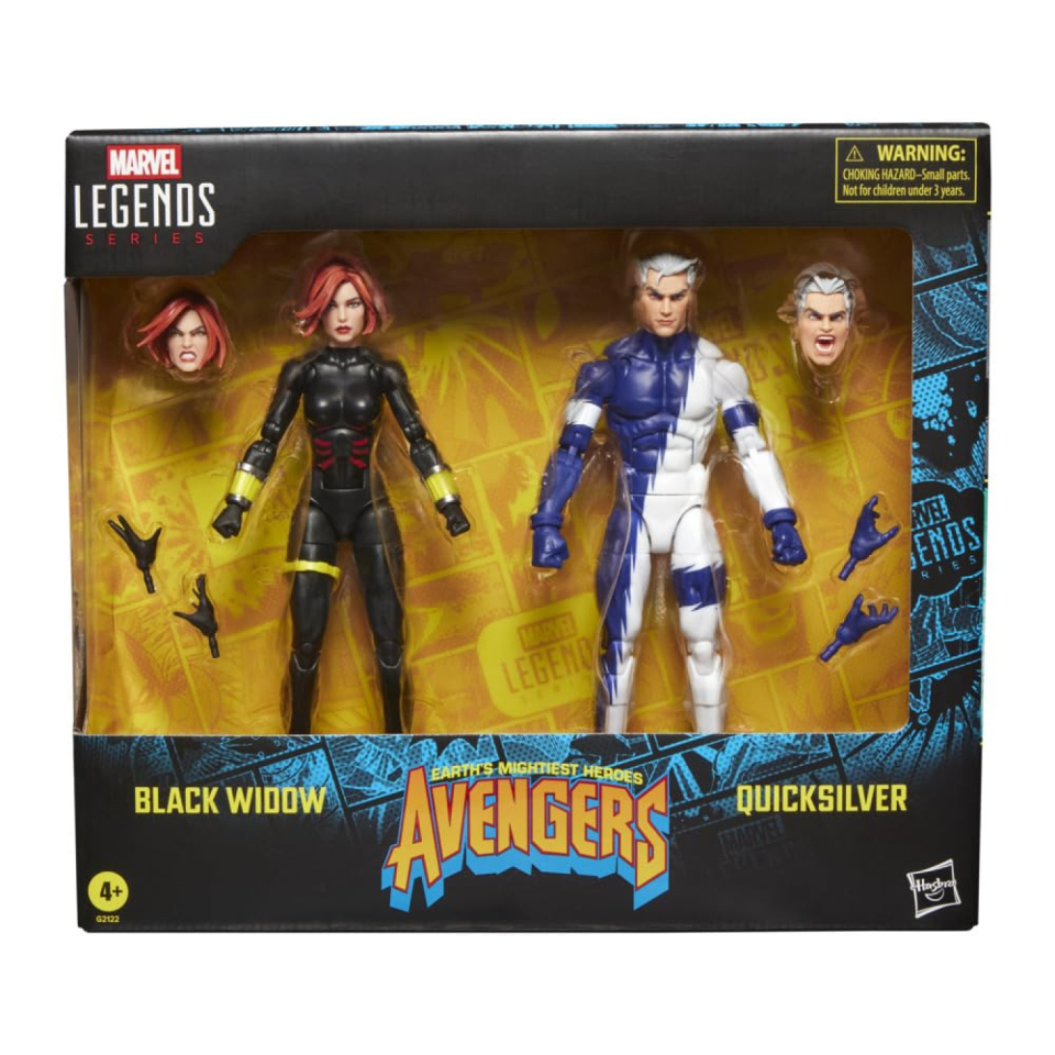 Marvel Legends action figure Black Widow e Quicksilver