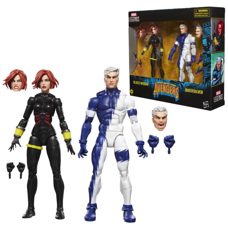 Marvel Legends action figure Black Widow e Quicksilver