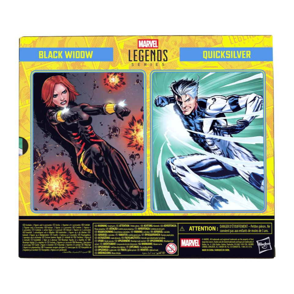 Marvel Legends action figure Black Widow e Quicksilver