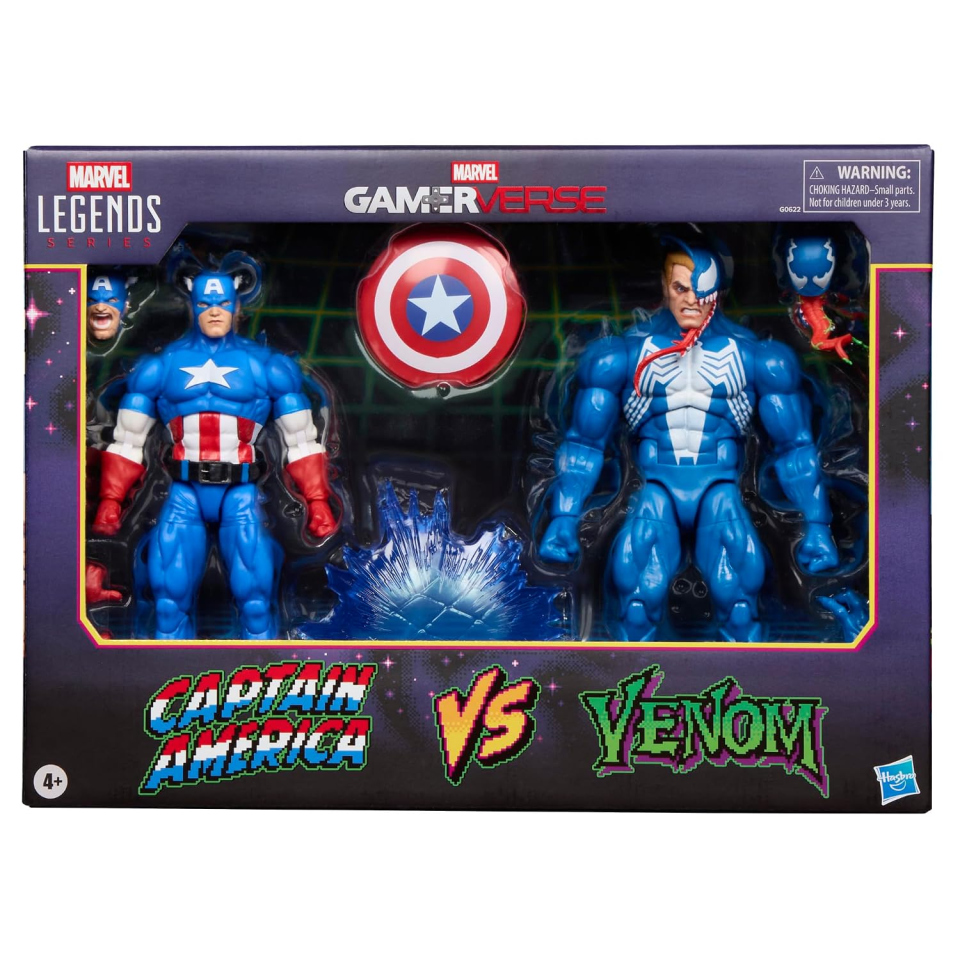 Hasbro Marvel Legends Captain America vs Venom Gamerverse