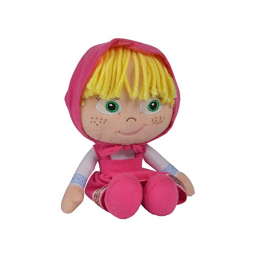 Simba Masha Bambola di Pezza 25 cm con Capelli di Lana