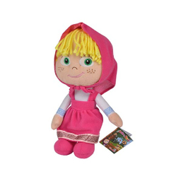 Simba Masha Bambola di Pezza 25 cm con Capelli di Lana