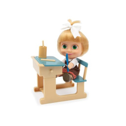 Masha e Orso Playset Classe con Bambola 12 cm e Lavagna Magica