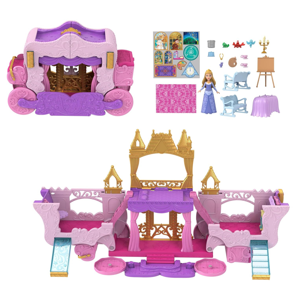 Mattel Disney Princess Playset 2 in 1 Castello Carrozza