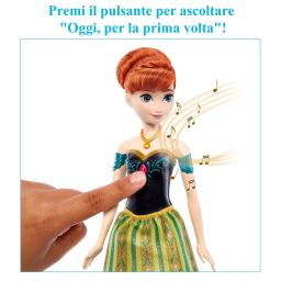 Mattel Frozen bambola Anna canterina dai 4 anni