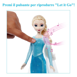 Mattel Frozen bambola Elsa canterina in quattro lingue