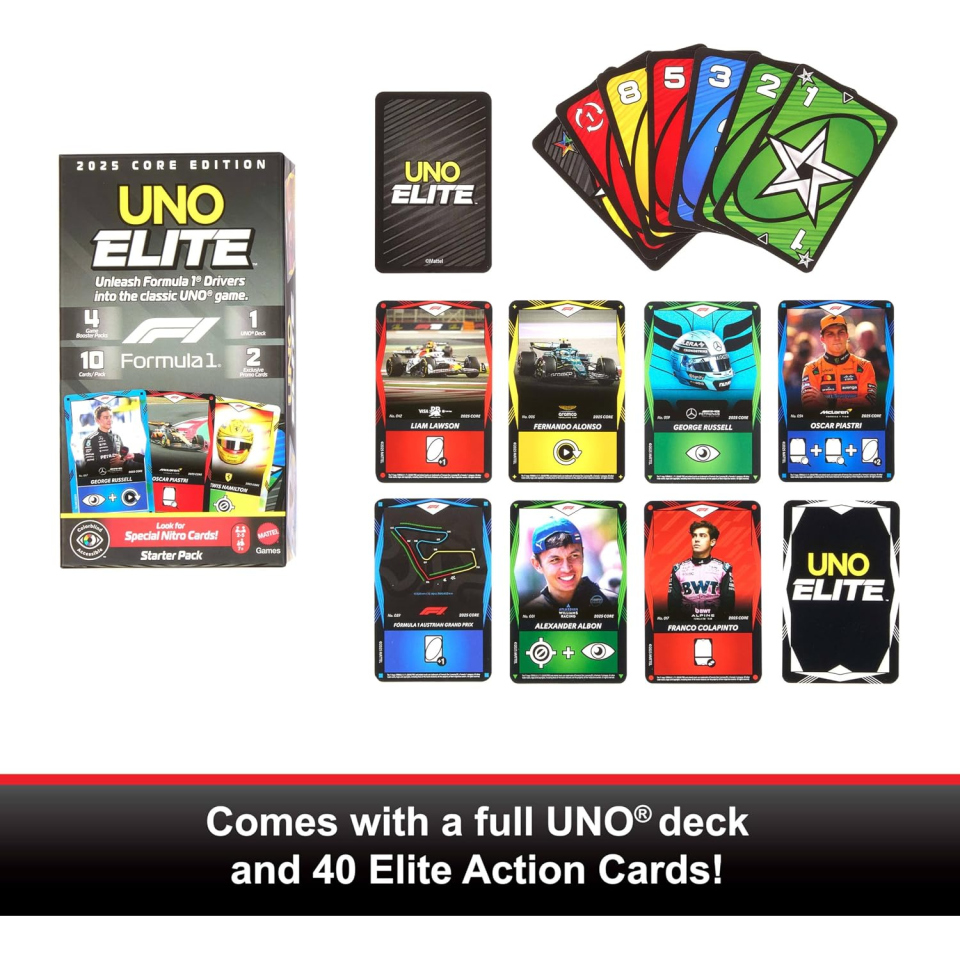 Mattel UNO Elite Formula 1 Starter Pack