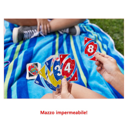Mattel UNO H2O gioco di carte resistente all'acqua