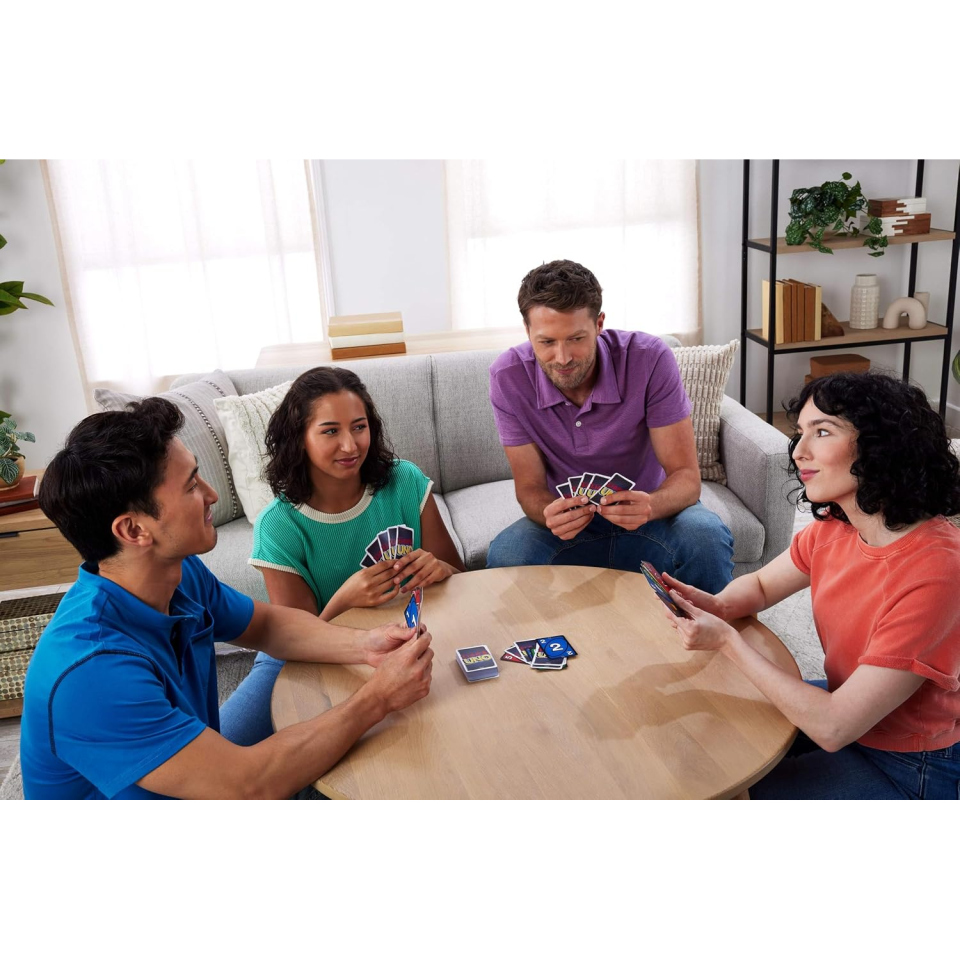 Mattel UNO Liar's gioco di carte in latta