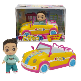 Me Contro Te Luì auto cabrio, bambolina 12 cm