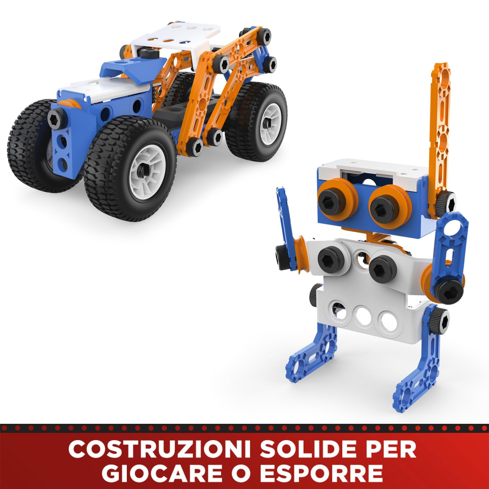 Meccano Junior barile 150 pezzi con 5 modelli