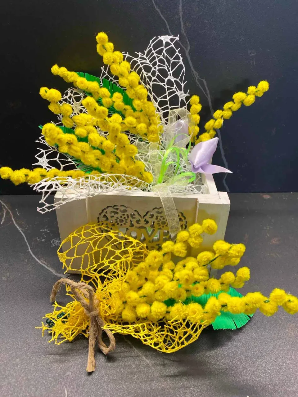 Mimosa fai da te - risultato finale