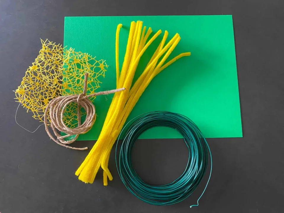 Mimosa fai da te - Materiali necessari