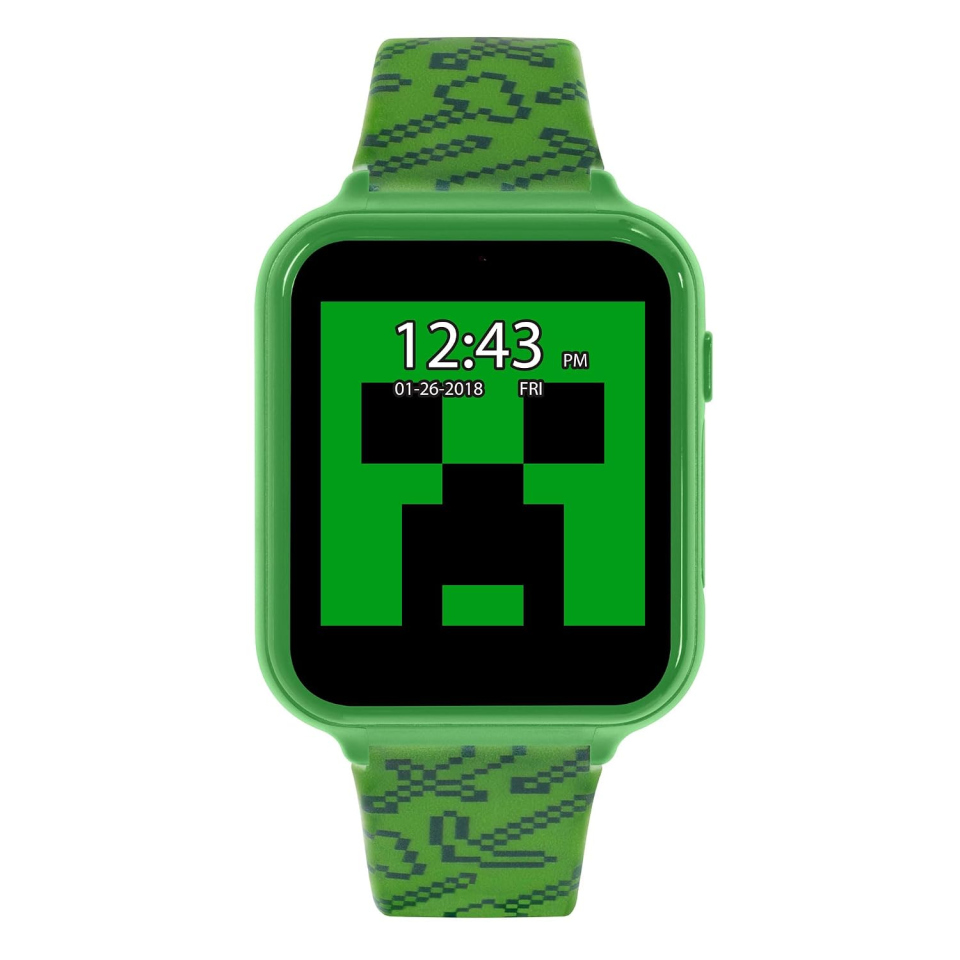 Minecraft smartwatch per bambini verde con fotocamera