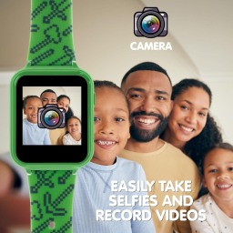 Minecraft smartwatch per bambini verde con fotocamera