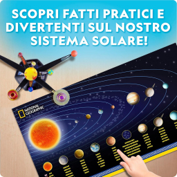 National Geographic Modello Sistema Solare Luminoso da Costruire e Dipingere