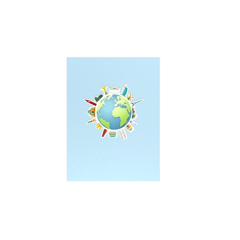 MOKIO biglietto pop-up viaggio 3D con busta