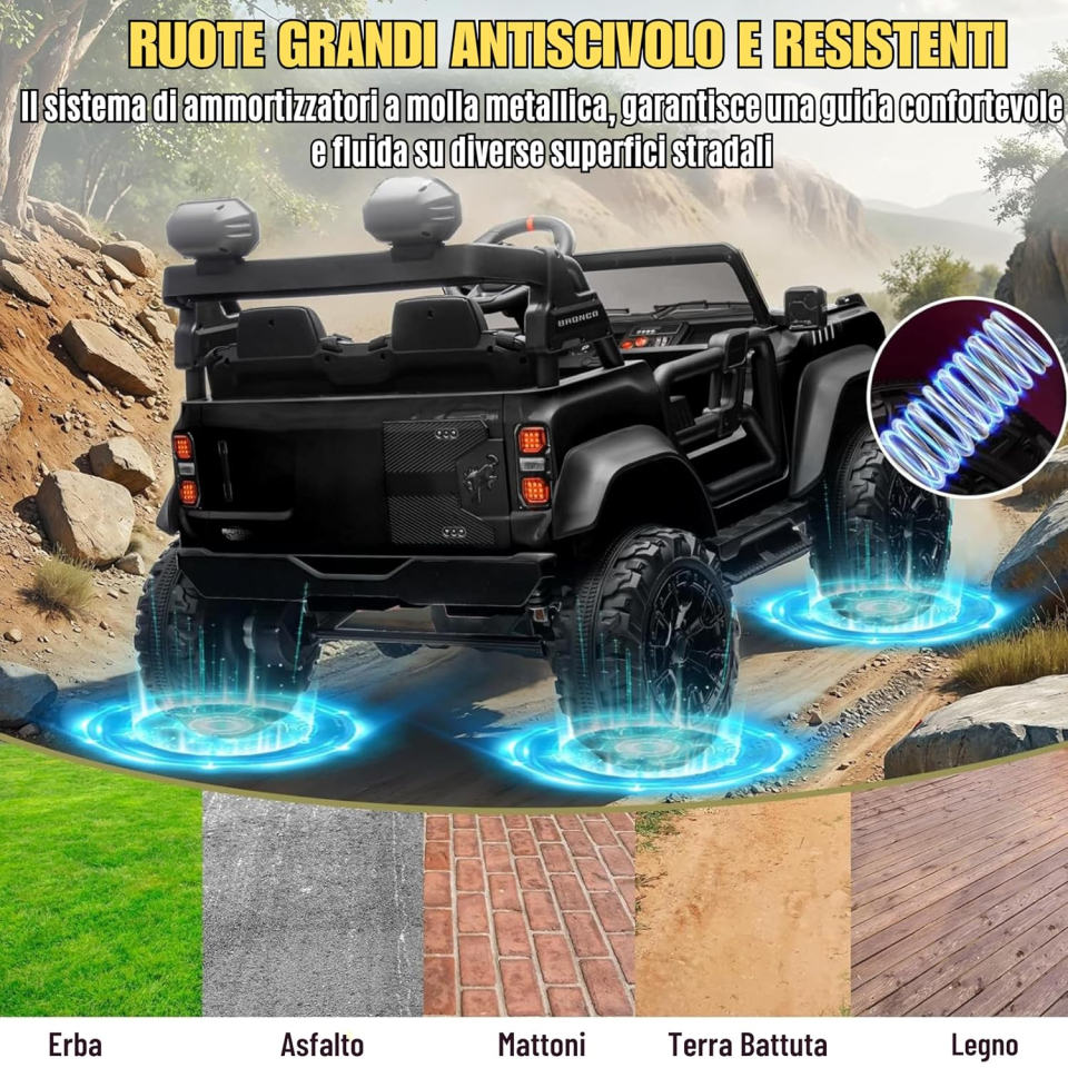 Mondial Toys Ford Bronco Raptor elettrica a due posti
