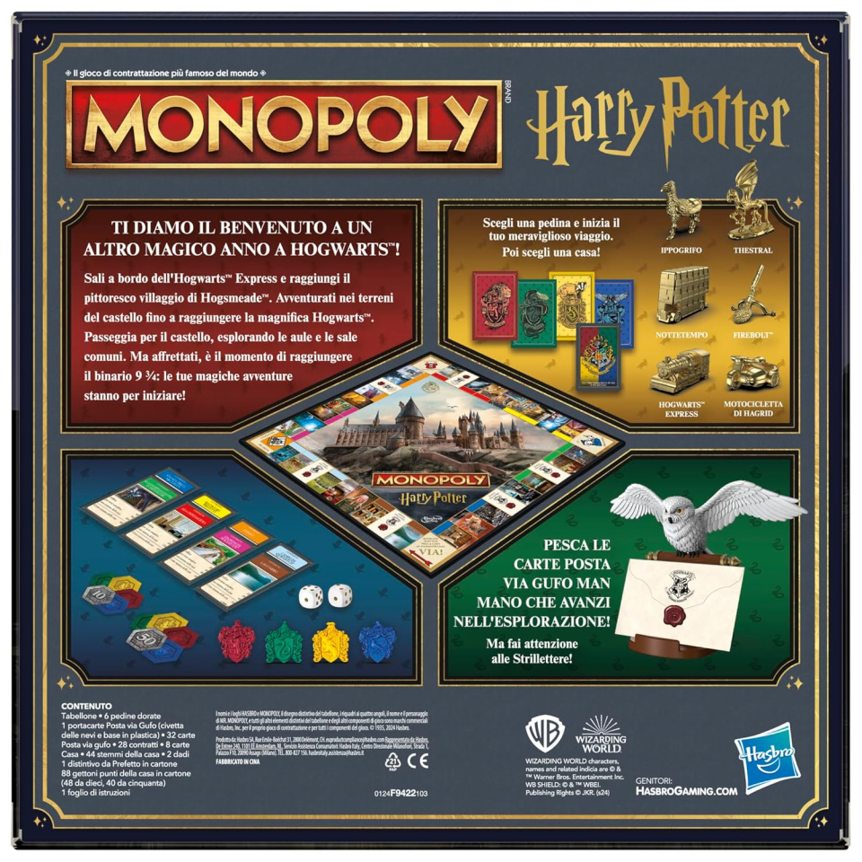Monopoly Harry Potter – Edizione Hogwarts Hasbro Gaming