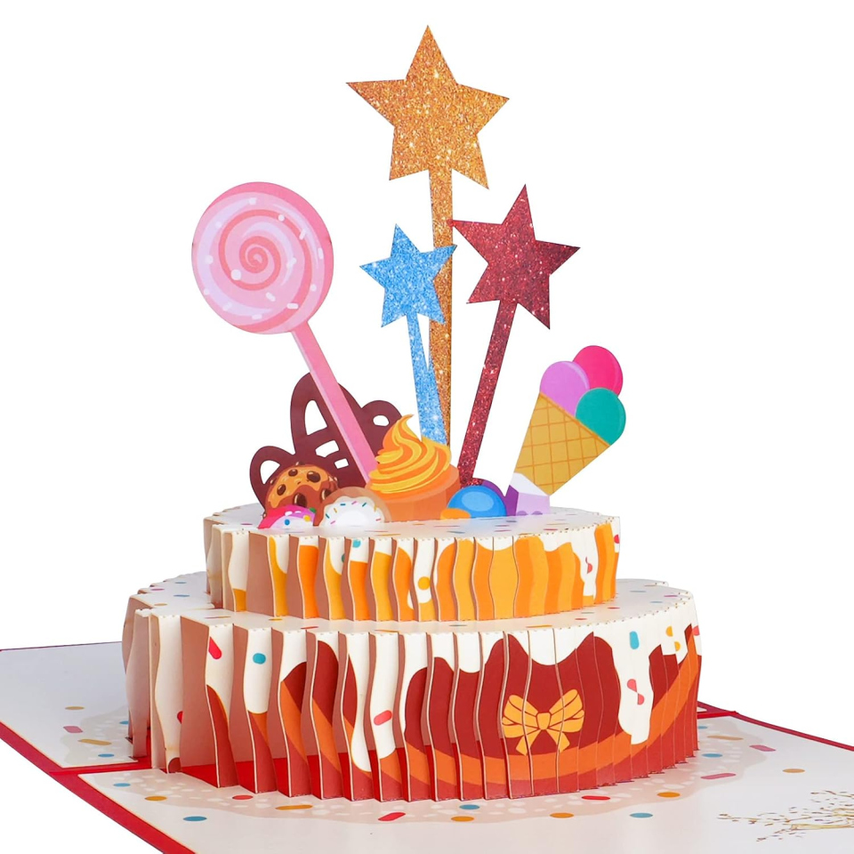 OFFCUP biglietto compleanno pop up 3D con busta