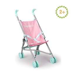 Passeggino Nenuco pieghevole rosa e blu metallizzato