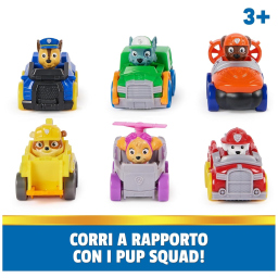 Paw Patrol Pup Squad Racers – Set 6 Veicoli da Collezione
