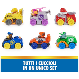 Paw Patrol Pup Squad Racers – Set 6 Veicoli da Collezione