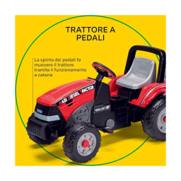 Peg Perego Maxi Diesel – Trattore a Pedali con Rimorchio