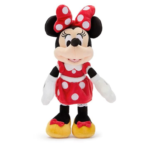 Disney Store Peluche Minnie Mouse 23 cm – Vestito Rosso a Pois