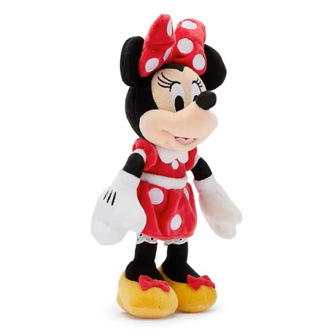 Disney Store Peluche Minnie Mouse 23 cm – Vestito Rosso a Pois
