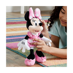 Disney Store Peluche Minnie Mouse 33 cm con Vestito Rosa a Pois