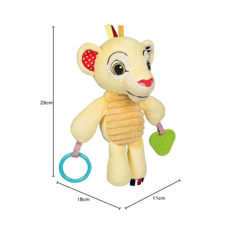 Clementoni Peluche Simba Re Leone con Attività Sensoriali