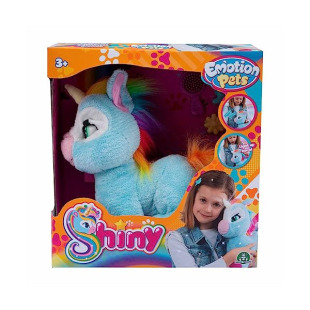 Giochi Preziosi Emotion Pets Shiny – Peluche Unicorno Interattivo con Spazzola