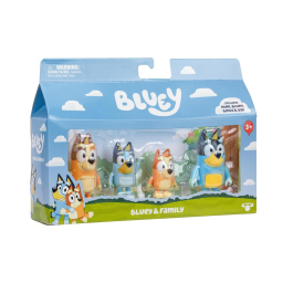 Personaggi Bluey famiglia Rocco Giocattoli: 4 mini figure