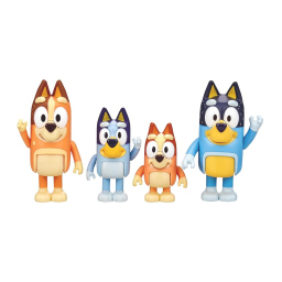 Personaggi Bluey famiglia Rocco Giocattoli: 4 mini figure