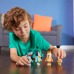 Personaggi Bluey famiglia Rocco Giocattoli: 4 mini figure