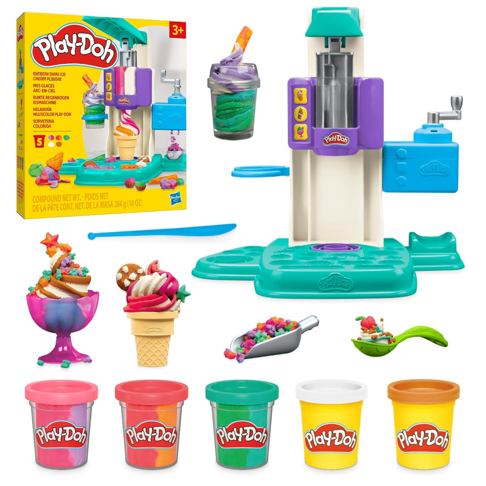 Play-Doh Il Mio Gelato Arcobaleno, gelatiera dai 3 anni