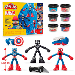 Play-Doh Marvel pasta da modellare con tre eroi