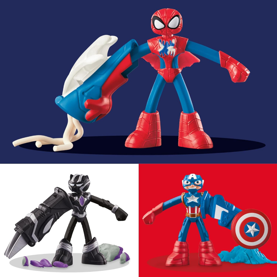 Play-Doh Marvel pasta da modellare con tre eroi