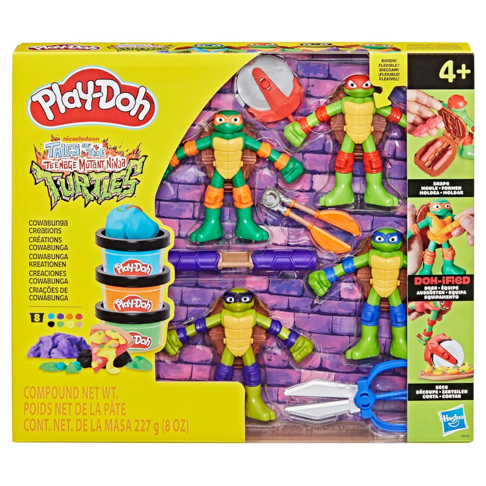 Play-Doh Tartarughe Ninja Cowabunga Creations – Playset Pasta Modellabile