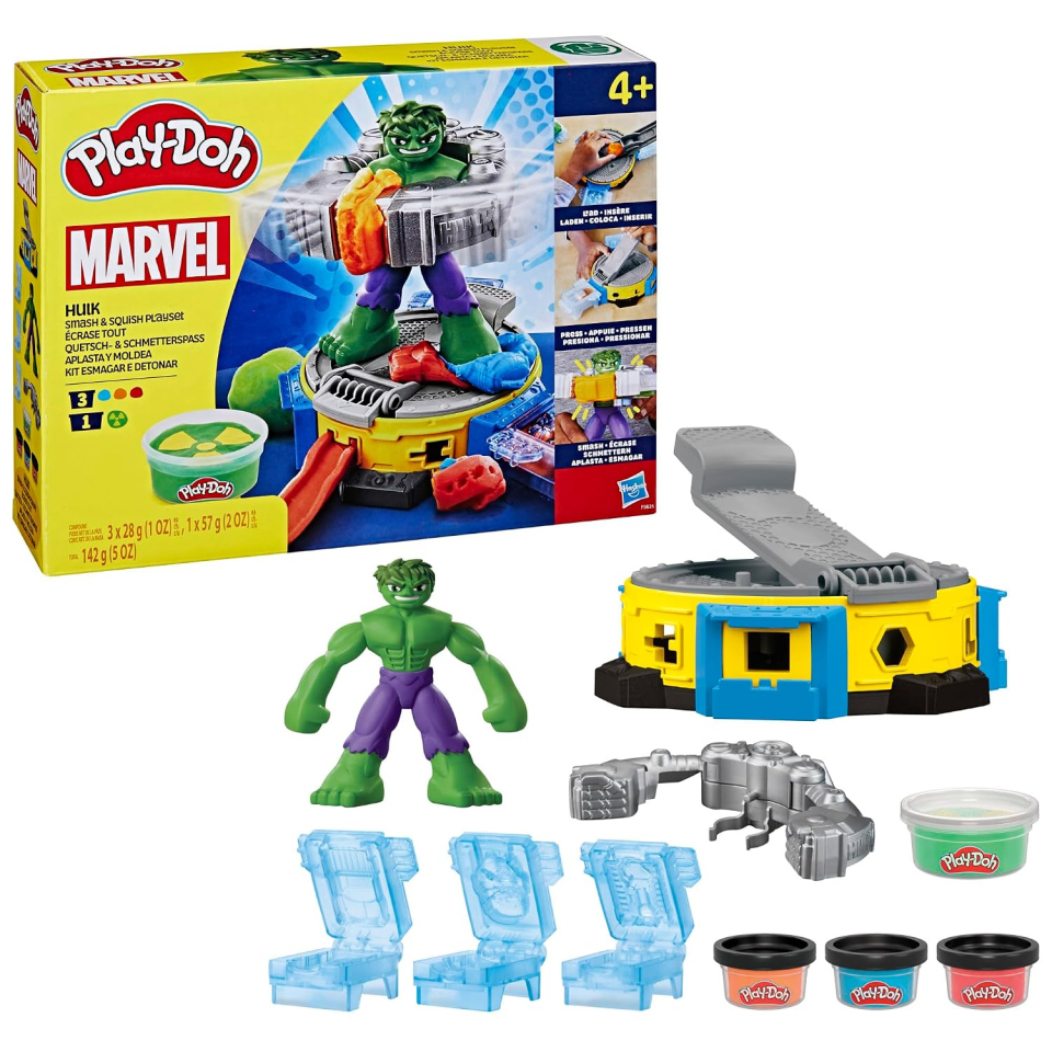 Play-Doh Marvel pasta modellabile Hulk con personaggio flessibile