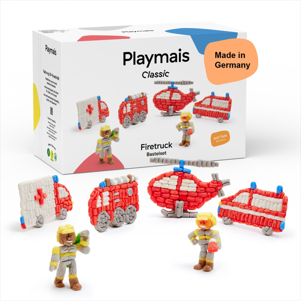 Playmais Classic Firetruck kit creativo da 800 pezzi