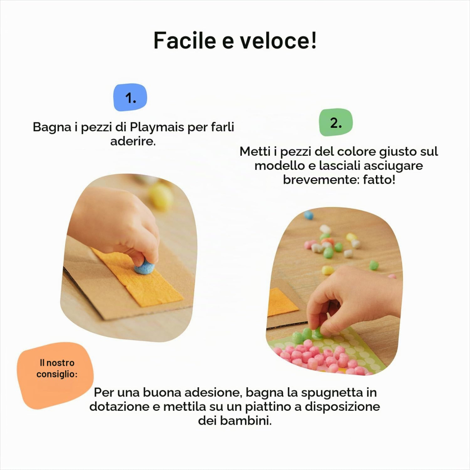 PlayMais Mosaic Zoo gioco creativo da 3 anni