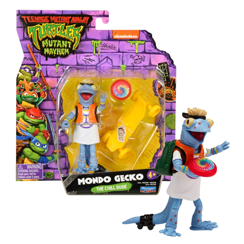 Playmates Tartarughe Ninja action figure Mondo Jecko 12 cm