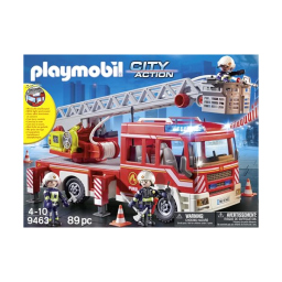 Playmobil City Action Autoscala Vigili del Fuoco con Luci e Suoni