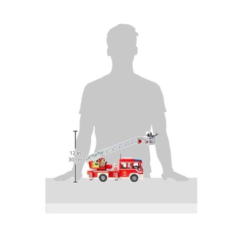 Playmobil City Action Autoscala Vigili del Fuoco con Luci e Suoni