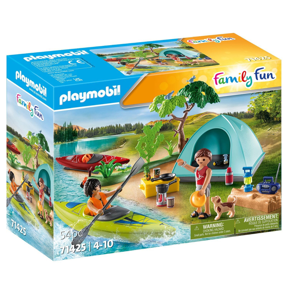 Playmobil Family Fun 71425 – Avventura in Canoa con Tenda e Falò